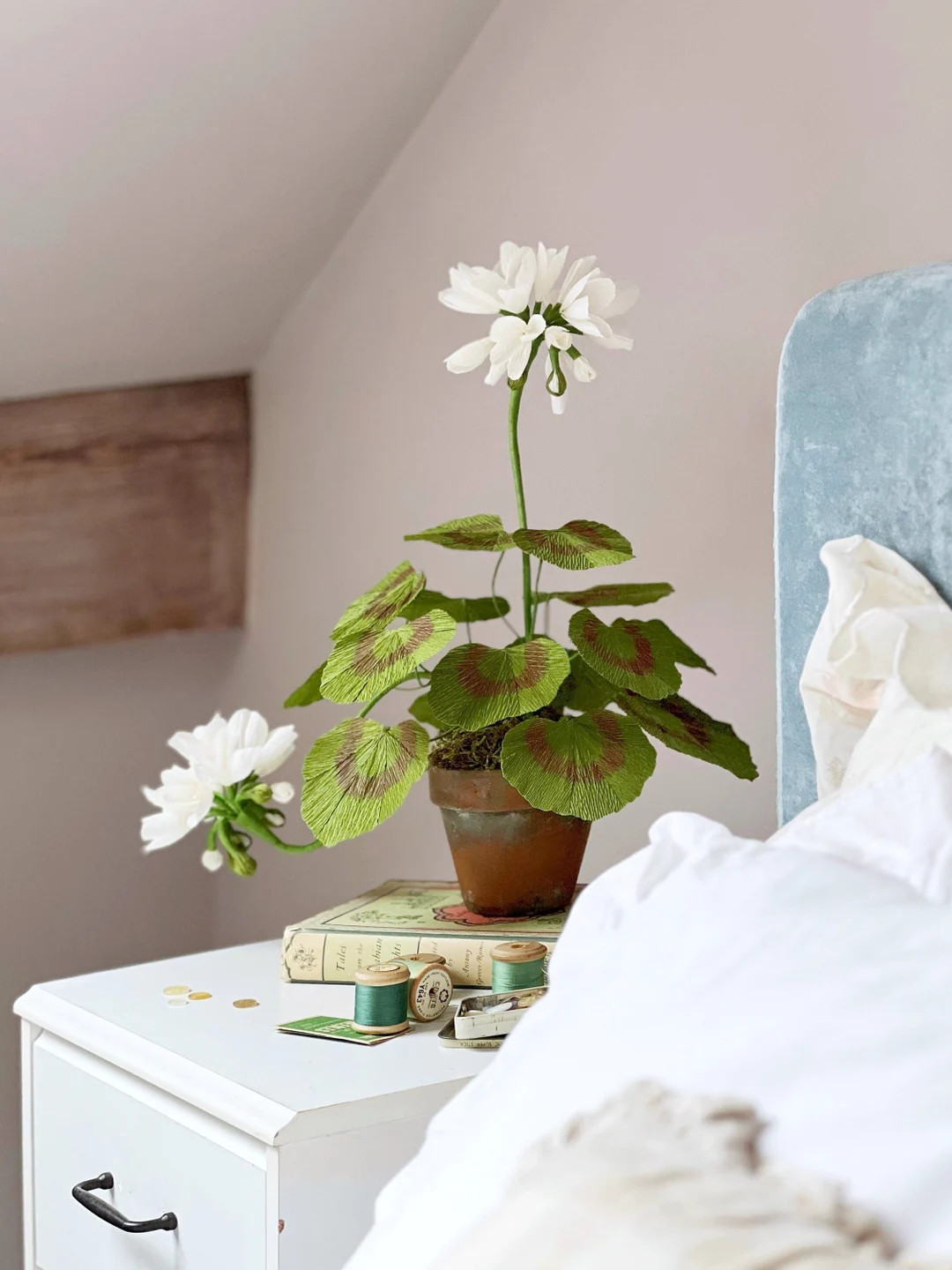 Crepe Paper Geranium Plant, First Anniversary Gift | Etsy (US)
