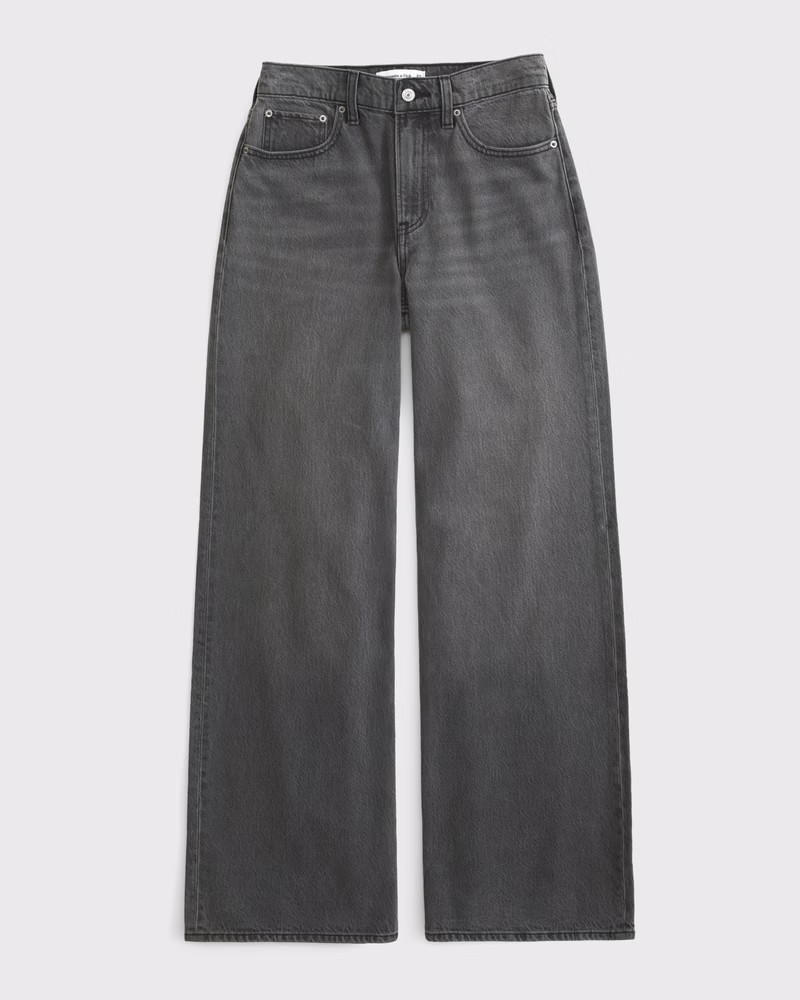 High Rise Wide Leg Jean | Abercrombie & Fitch (US)