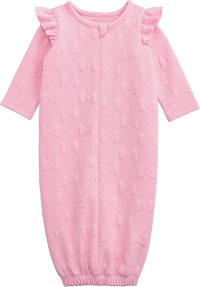 Mud Pie baby-girls Mud Pie Kids Quilted Bow Gown | Amazon (US)