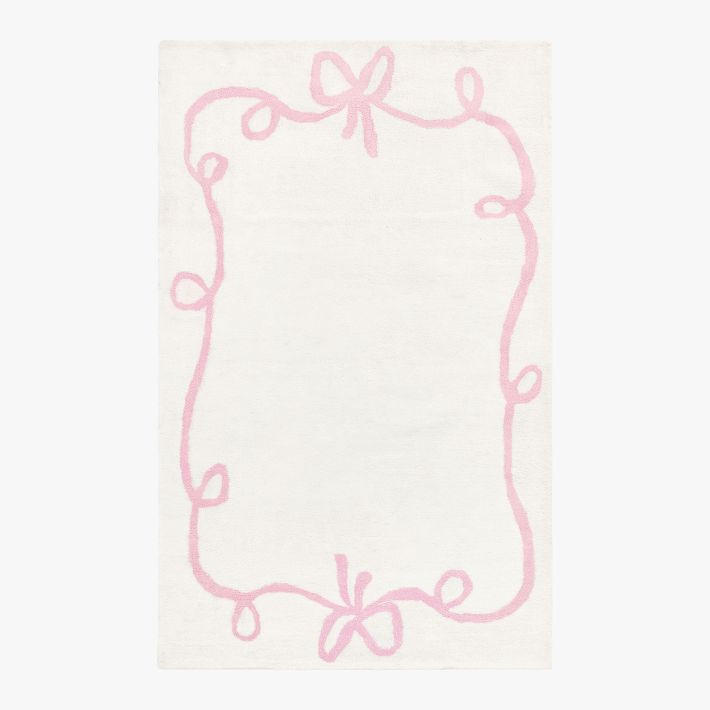 Bow Border Rug | Pottery Barn Teen