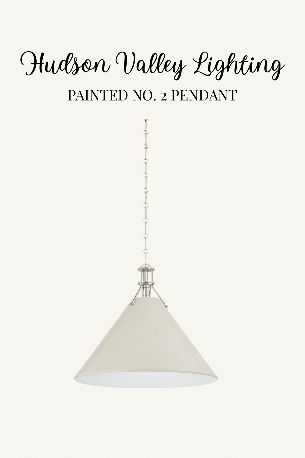 Painted No. 2 Pendant by Hudson Valley Lighting!