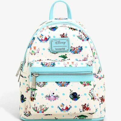 Loungefly Disney Princess Companion Mini Backpack Pets Characters Floral Bag | eBay US