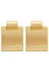 Square Mini Doorknockers 14kt gold vermeil drop earrings | Harvey Nichols