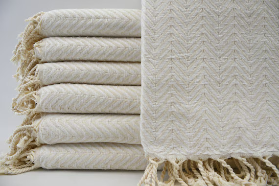 White and Cream Towel,Turkish Bath Towel,Cotton Towel,40"x70",Herringbone Peshtemal,Sauna Towel,B... | Etsy (CAD)