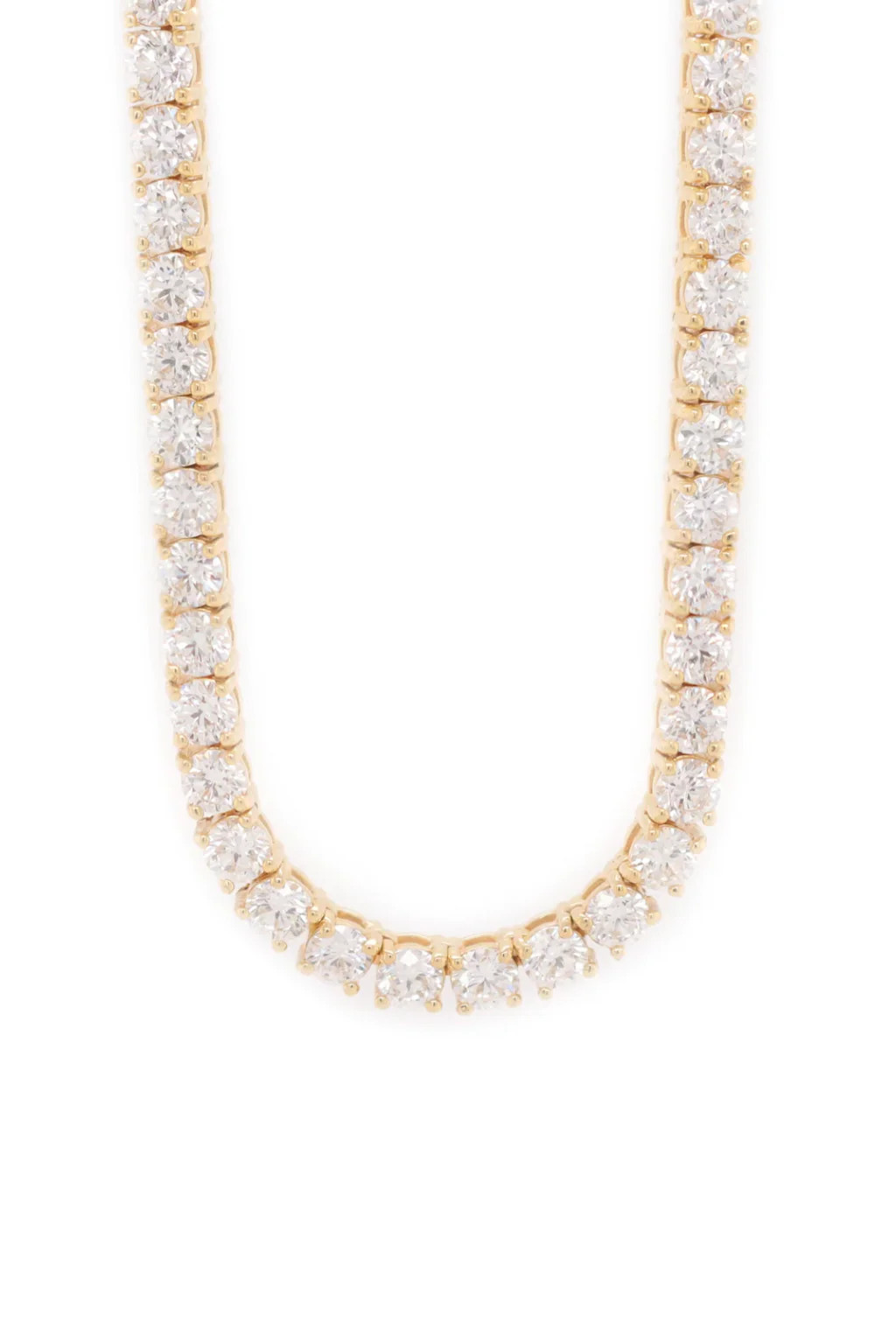 5mm Gold Tennis Necklace | Corace Collection