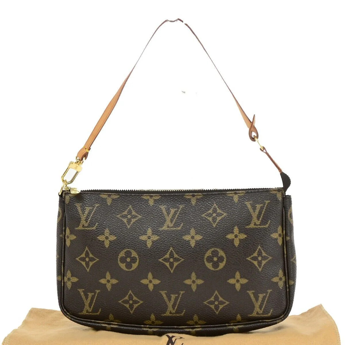 Louis Vuitton Pochette Accessoires Canvas Clutch Bag (Pre-Owned) | Shop Simon