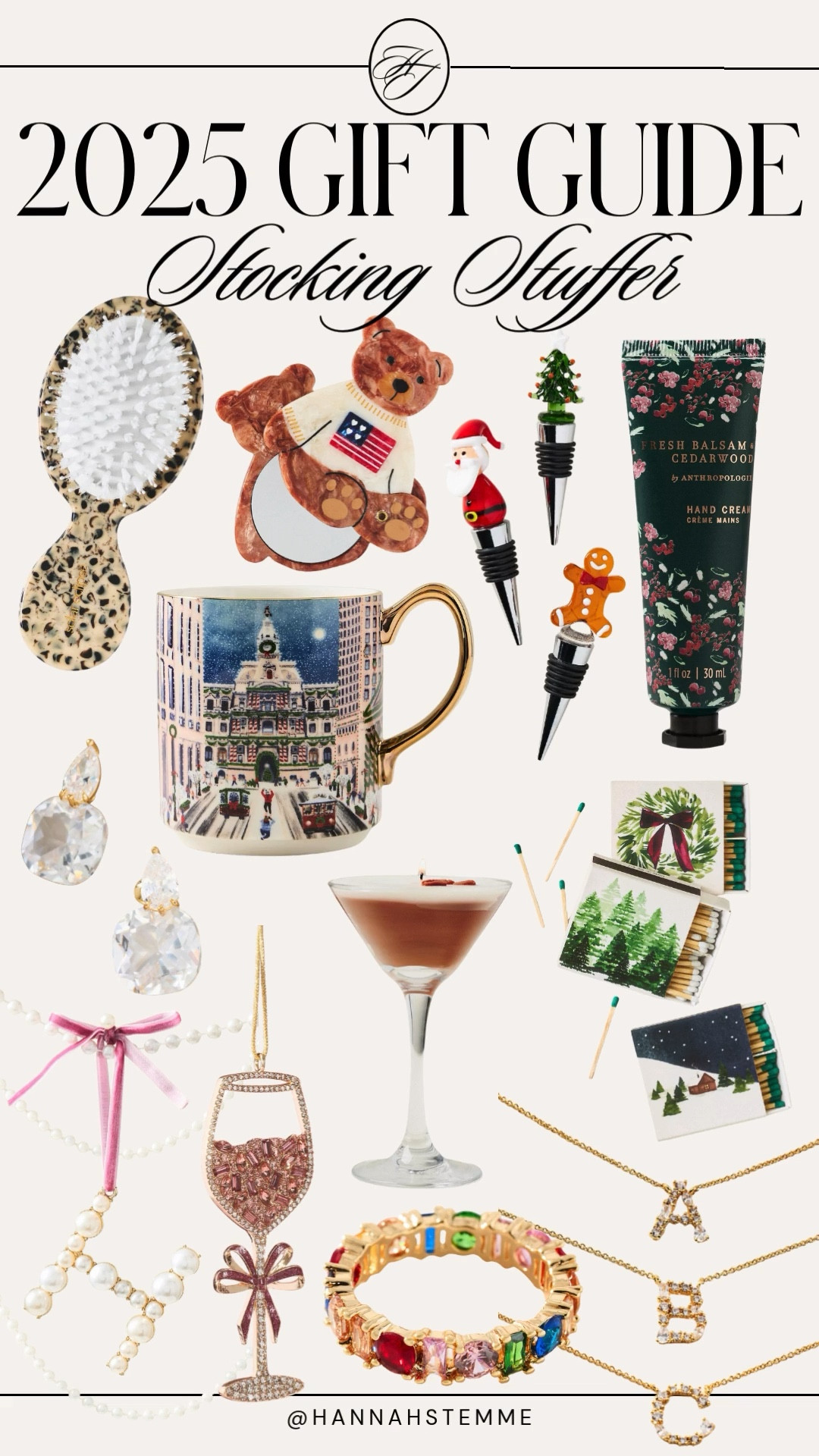 2025 Stocking Stuffer Gift Guide 🎄✨
Small gifts that make a big impact! These stocking stuffer ideas are cute, fun, affordable, and perfect for anyone on your list — moms, sisters, teens, teachers, friends, and coworkers.

✨ What’s included:
• festive mugs + holiday accessories
• beauty minis + hand creams
• hair clips + pretty jewels
• matchboxes + wine stoppers
• tiny teddy ornaments + decor
• trending under-$25 picks

These are the little things everyone loves to unwrap on Christmas morning. Shop all the stocking stuffers below!

Keywords: stocking stuffer ideas 2025, small gift ideas, gifts under $25, gifts under $50, stocking gifts for her, holiday stocking stuffers, cute affordable gifts, Christmas gift guide 2025

#LTKmomlife #LTKGiftGuide #LTKHome