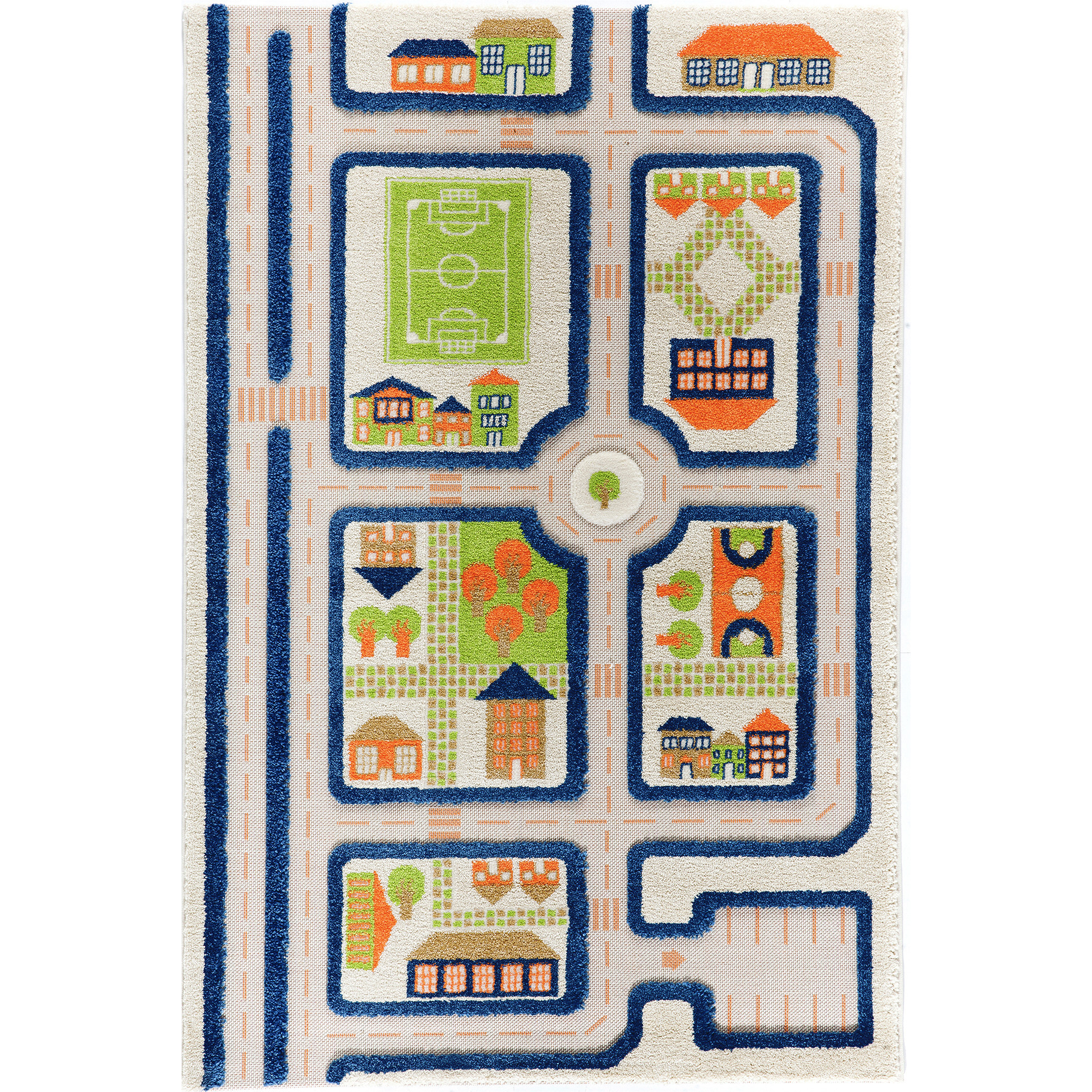 Traffic 3-D Activity Mat, Blue Medium | Maisonette