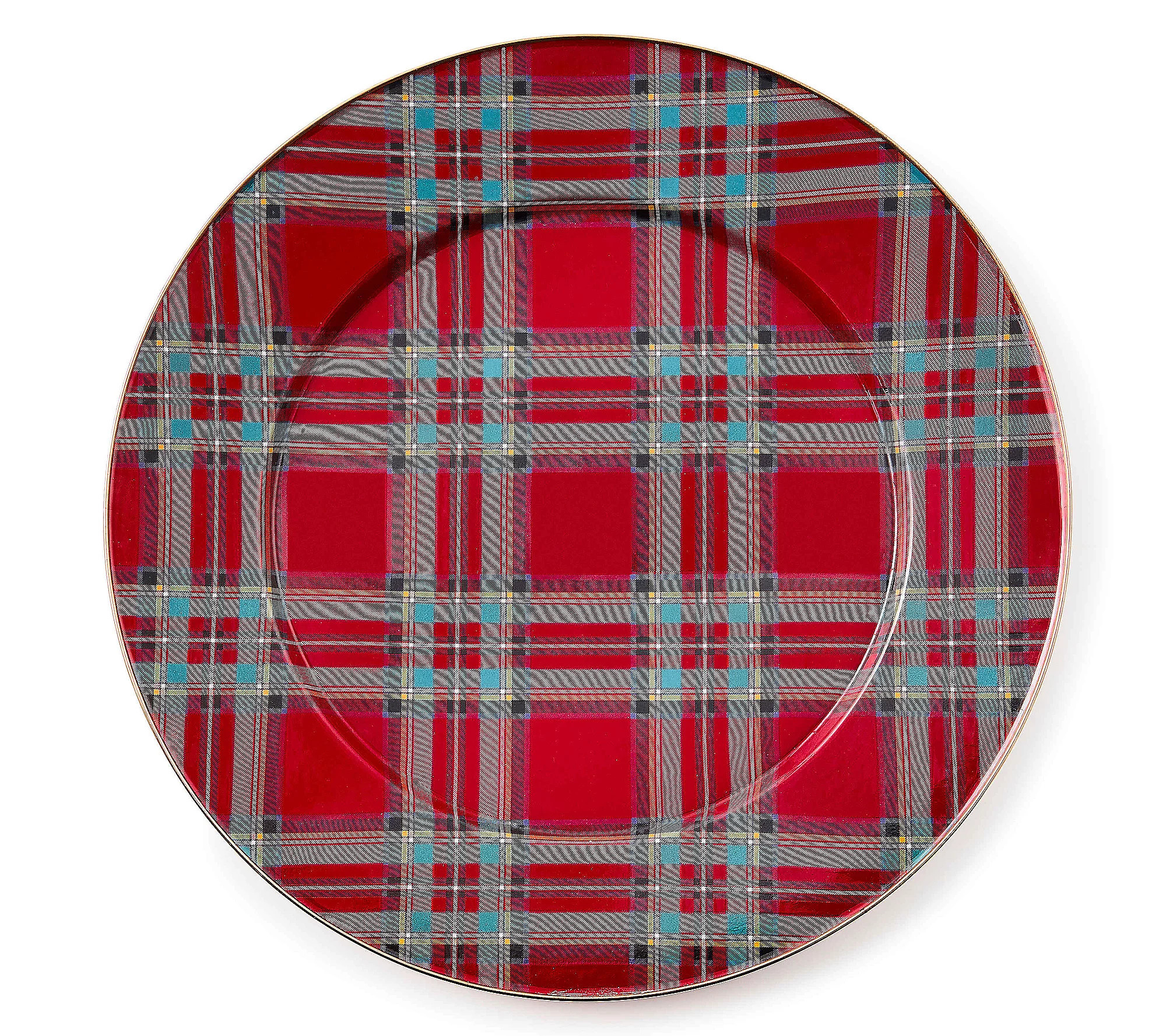Mackenzie-Childs Tartastic Enamel Serving Platter | QVC