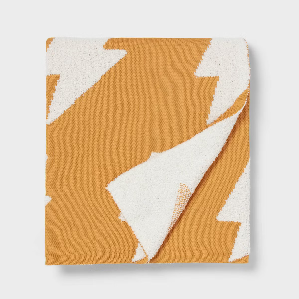 Knit Kids' Lightning Bolt Throw Blanket Yellow - Pillowfort™ | Target