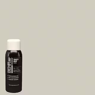 BEHR PREMIUM 12 oz. #SP-100 Toasty Gray Gloss Interior/Exterior Spray Paint and Primer Aerosol B0... | The Home Depot