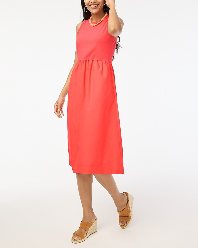 High-neck mix-knit dress | J.Crew Factory