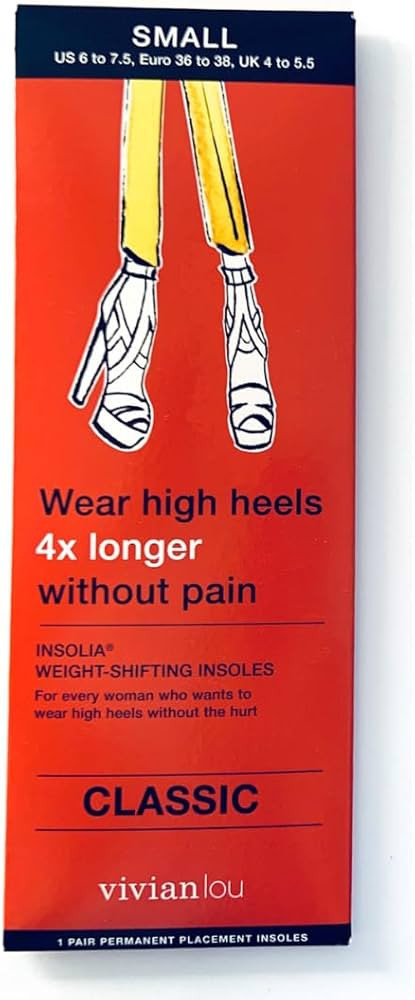 Vivian Lou Weight Shifting Insoles for High Heels, All-Day Comfort, Foot Pain Relief (Color: Tran... | Amazon (US)
