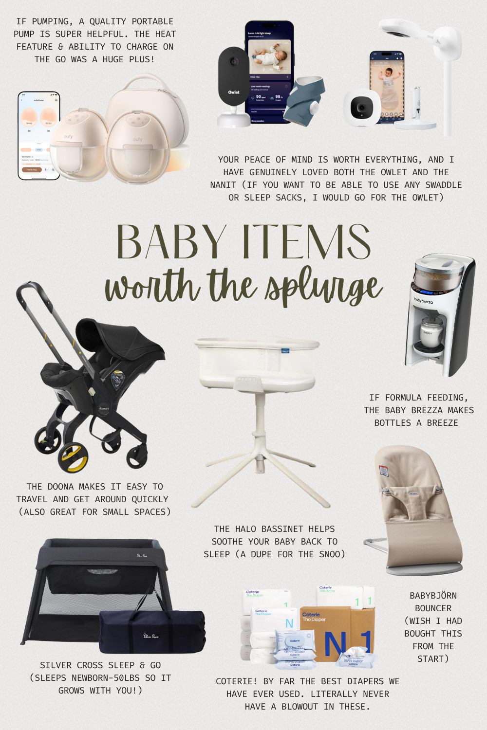 If you’re trying to figure out what baby items are actually worth the money… this is it 🤍

These are the products I either use daily or wish I had from the very beginning—think less stress, more sleep, and way more peace of mind. From smart monitors to the easiest bottle maker ever, these are the baby essentials that truly make life easier (especially in those newborn days).

If I could go back, I’d buy these sooner. 👏🏼

Save this for your registry 🤍 

 #LTKBaby #LTKBump #LTKKids