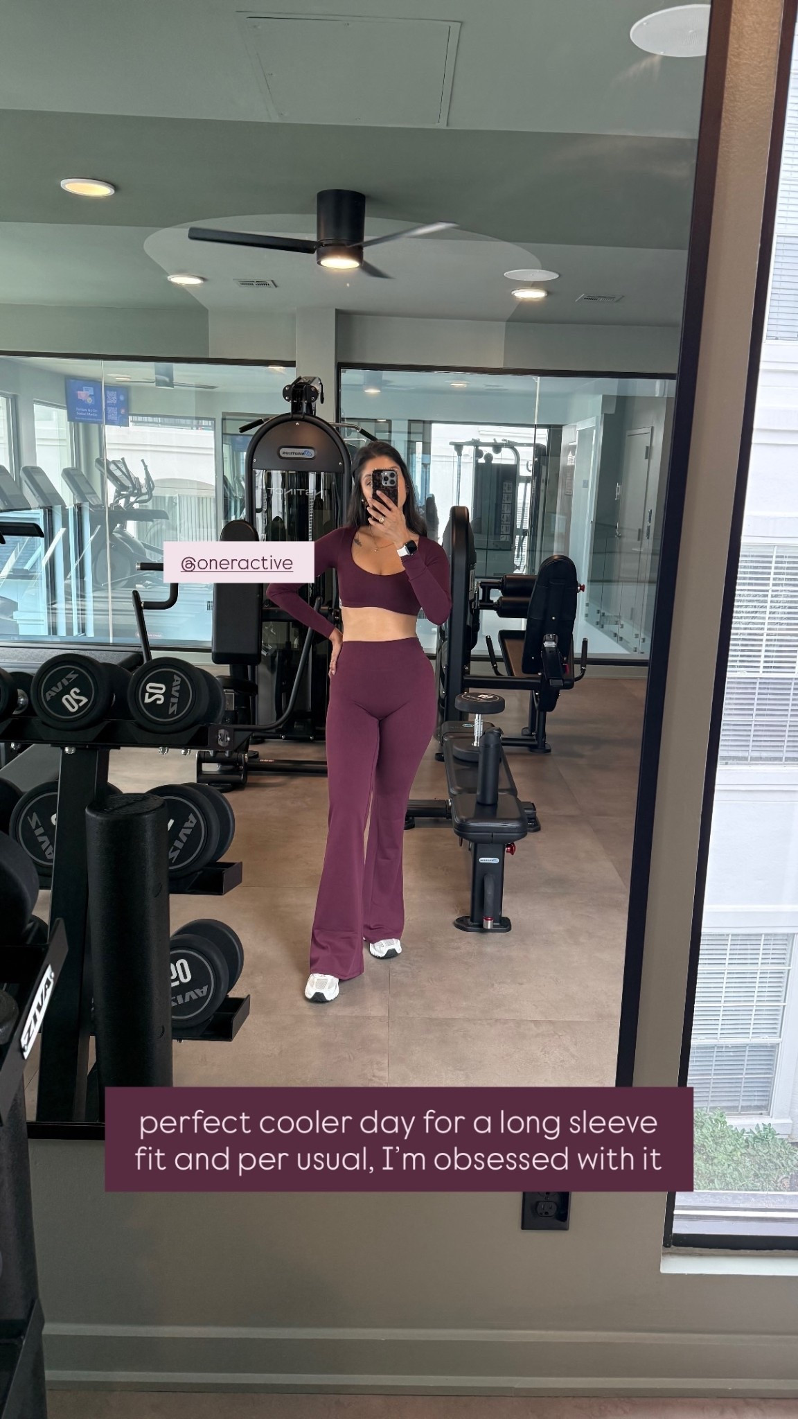 @oneractive  perfect cooler day for a long sleeve fit and per usual, I’m obsessed with it