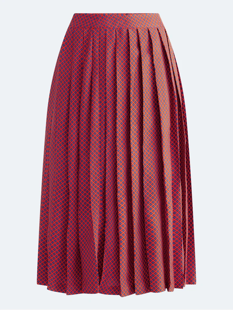 Free Assembly Women\u2019s Silk Blend Pleated Midi Skirt, Sizes: 0-18 | Walmart (US)