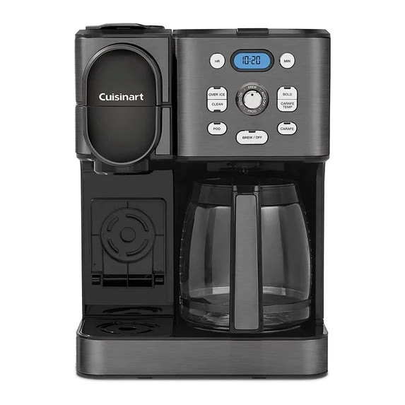 Cuisinart 2-IN-1 Center Combo Brewer Coffee Maker, Black Stainless | Walmart (US)