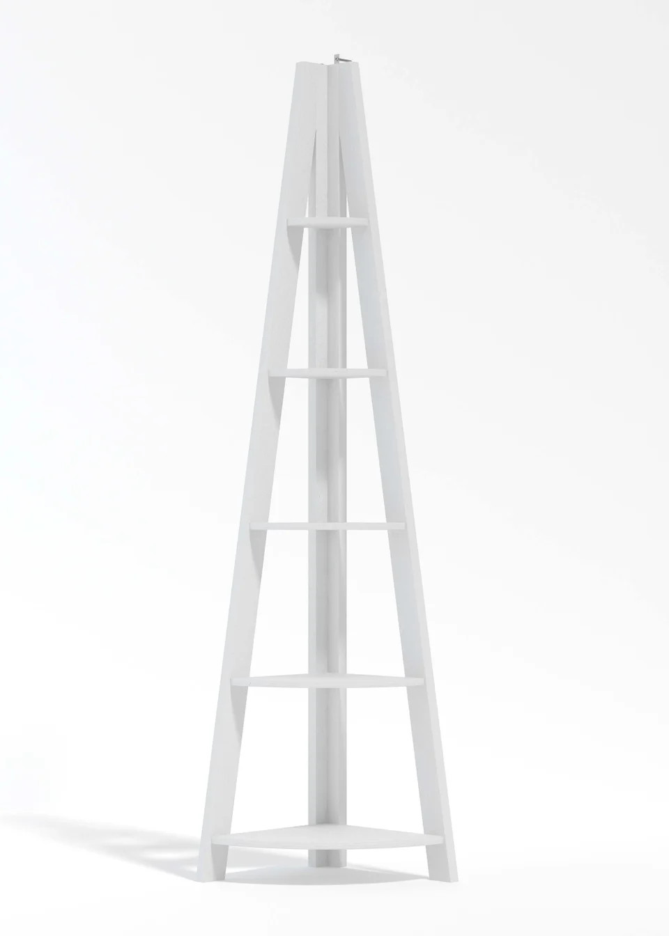 LPD Furniture Tiva Corner Ladder Shelving White (1754x386x386mm) | Matalan (UK)