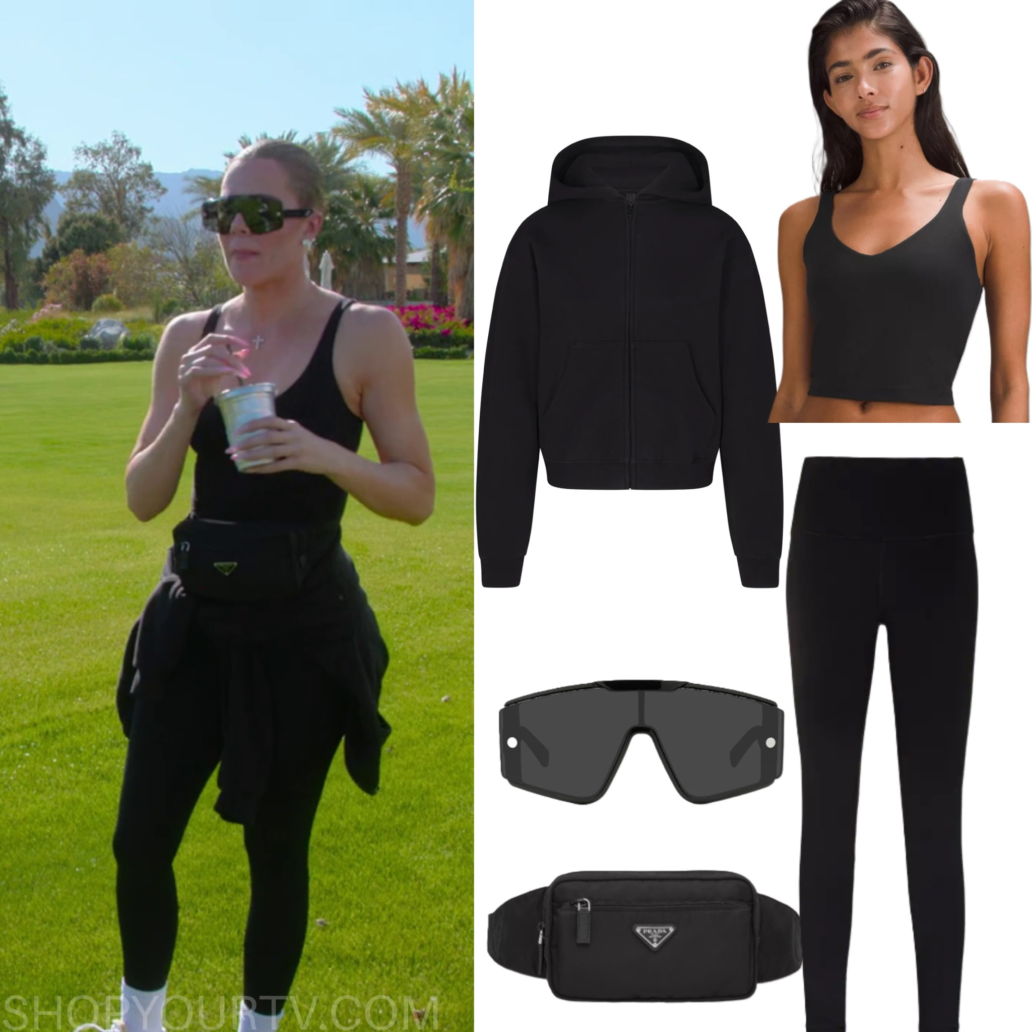 Khloe Kardashians outfit in 4x06 of The Kardashians, “You’re Spiralling” 
