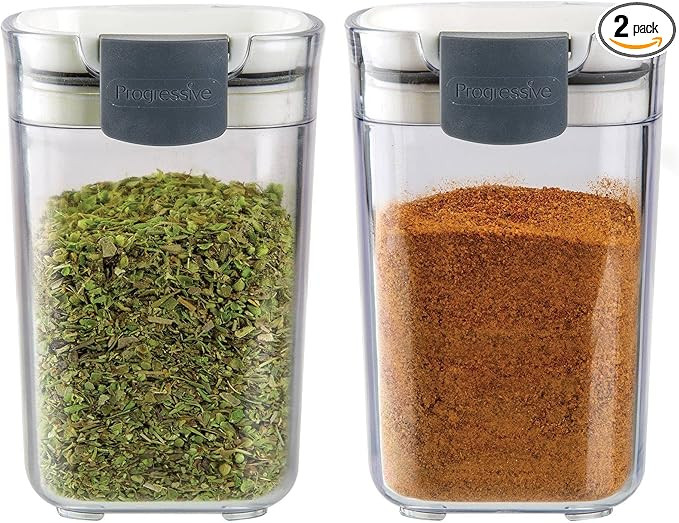ProKeeper Seasoning & Spice Storage Containers – Airtight, Clear, 2-Pack | Amazon (US)