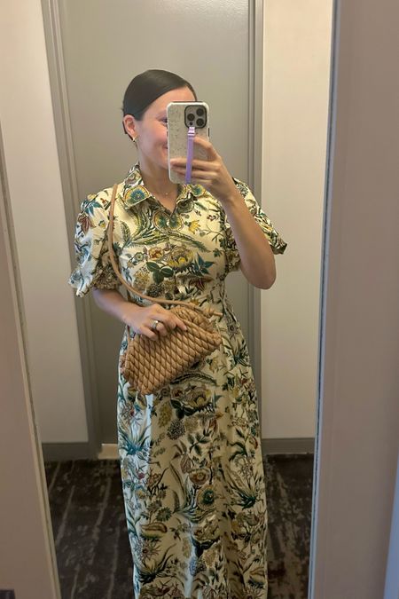 OOTN
Tuckernuck dress
Floral puff sleeve maxi dress
Dumpling bag
Gold hoop earrings
Susan Shaw hoops

#LTKFindsUnder100 #LTKStyleTip