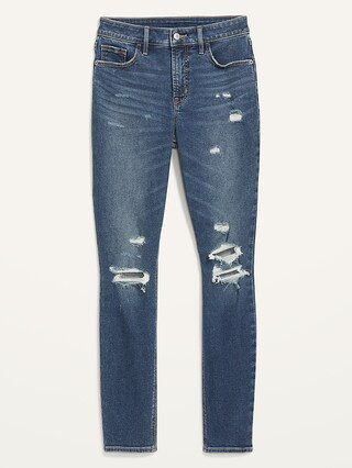 High-Waisted Rockstar Super Skinny Ripped Jeans for Women | Old Navy (US)