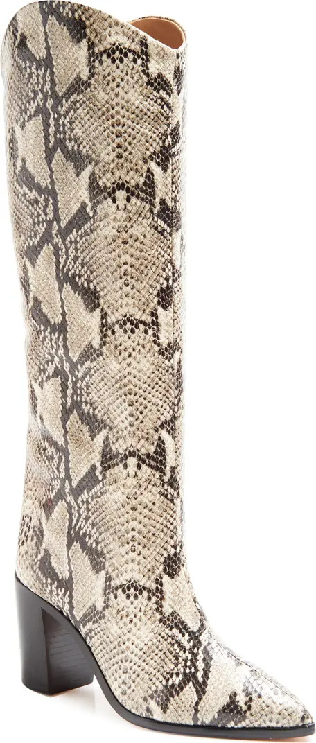 Maryana Pointed Toe Block Heel Knee High Boot (Women) | Nordstrom