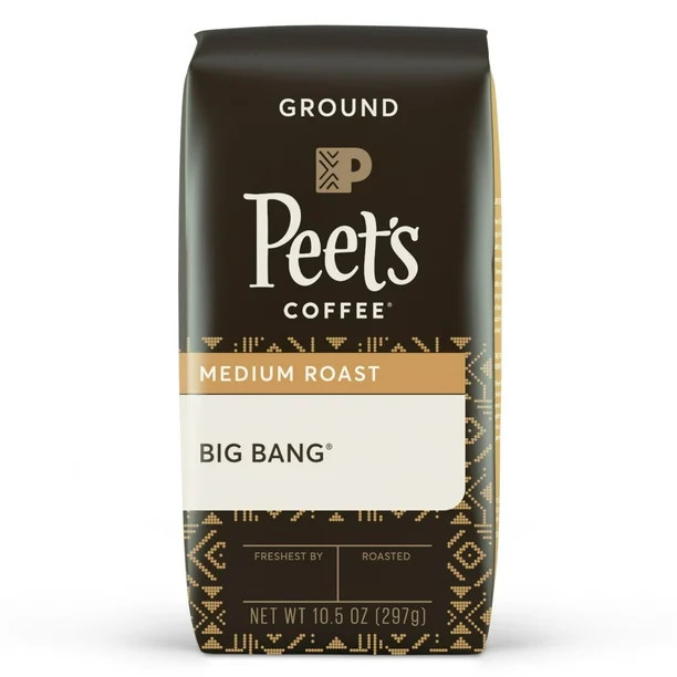 Peet's Coffee Big Bang, Medium Roast Ground Coffee, 10.5 oz Bag - Walmart.com | Walmart (US)