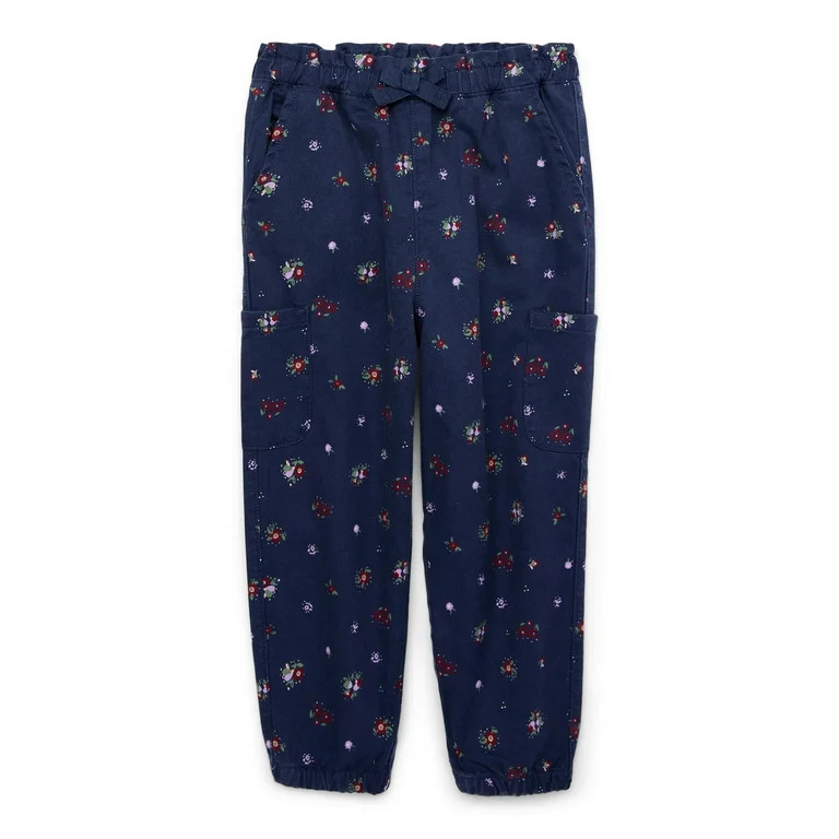 Garanimals Toddler Girl Paperbag Waist Cargo Joggers, Sizes 18M-5T | Walmart (US)