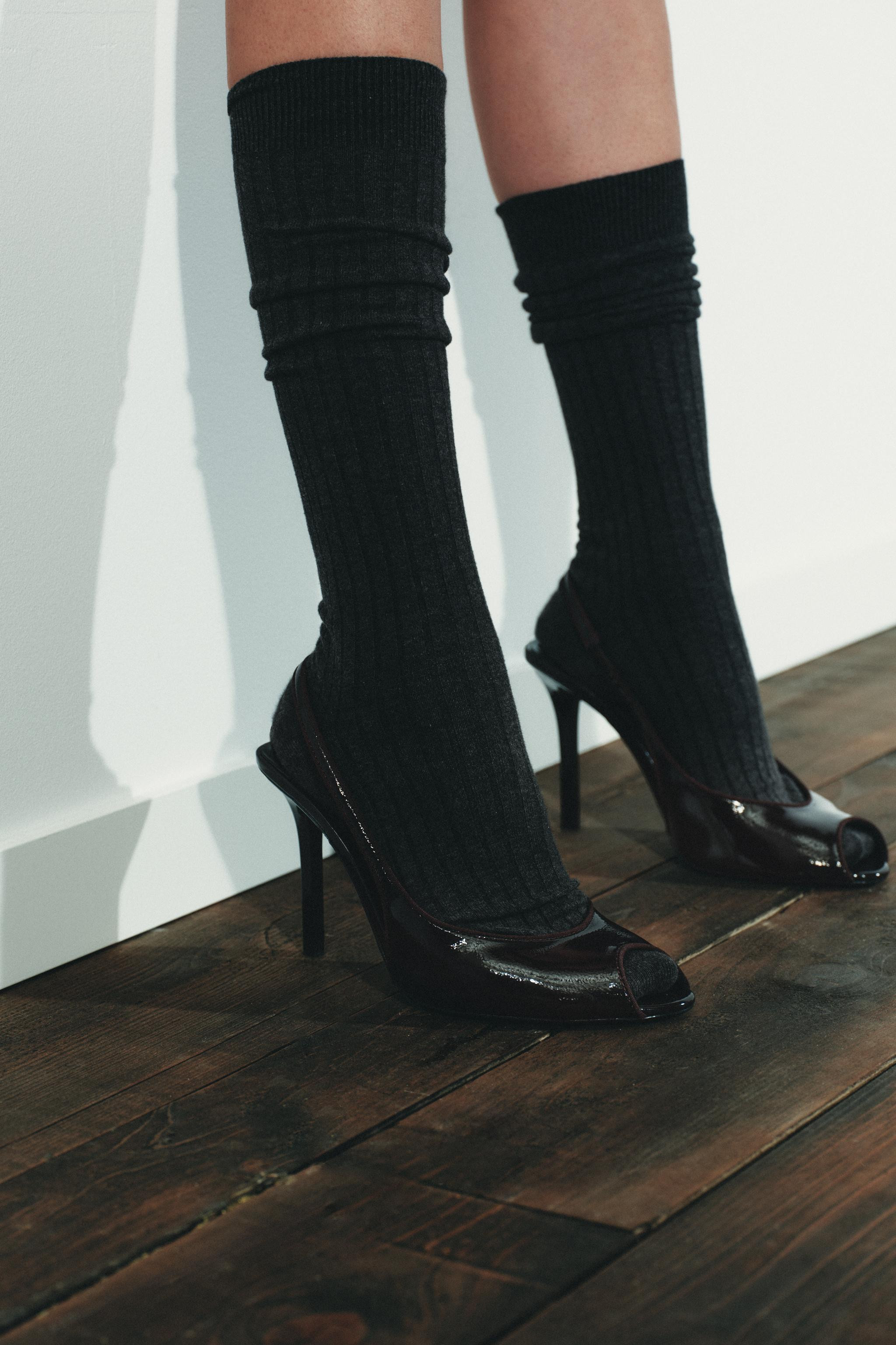 HEELED PATENT FINISH SANDALS | Zara US