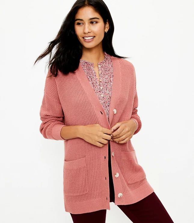 V-Neck Pocket Cardigan | LOFT | LOFT