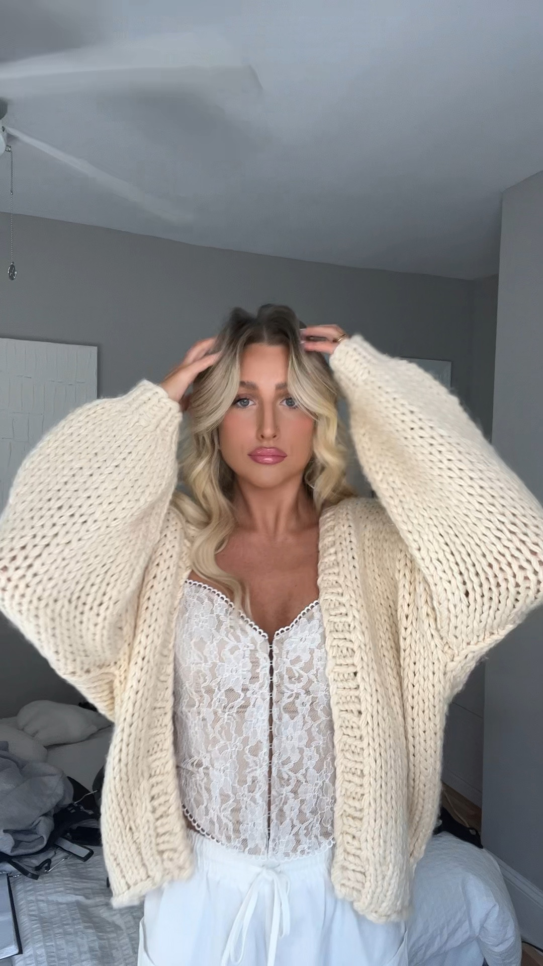 Lester Knit Cardigan Cream curated on LTK