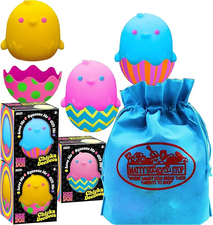 Schylling Nee Doh Chicka DeeDoos...Groovy, Squishy, Squeezy, Stretchy Stress Fidget, Switch & Swa... | Amazon (US)