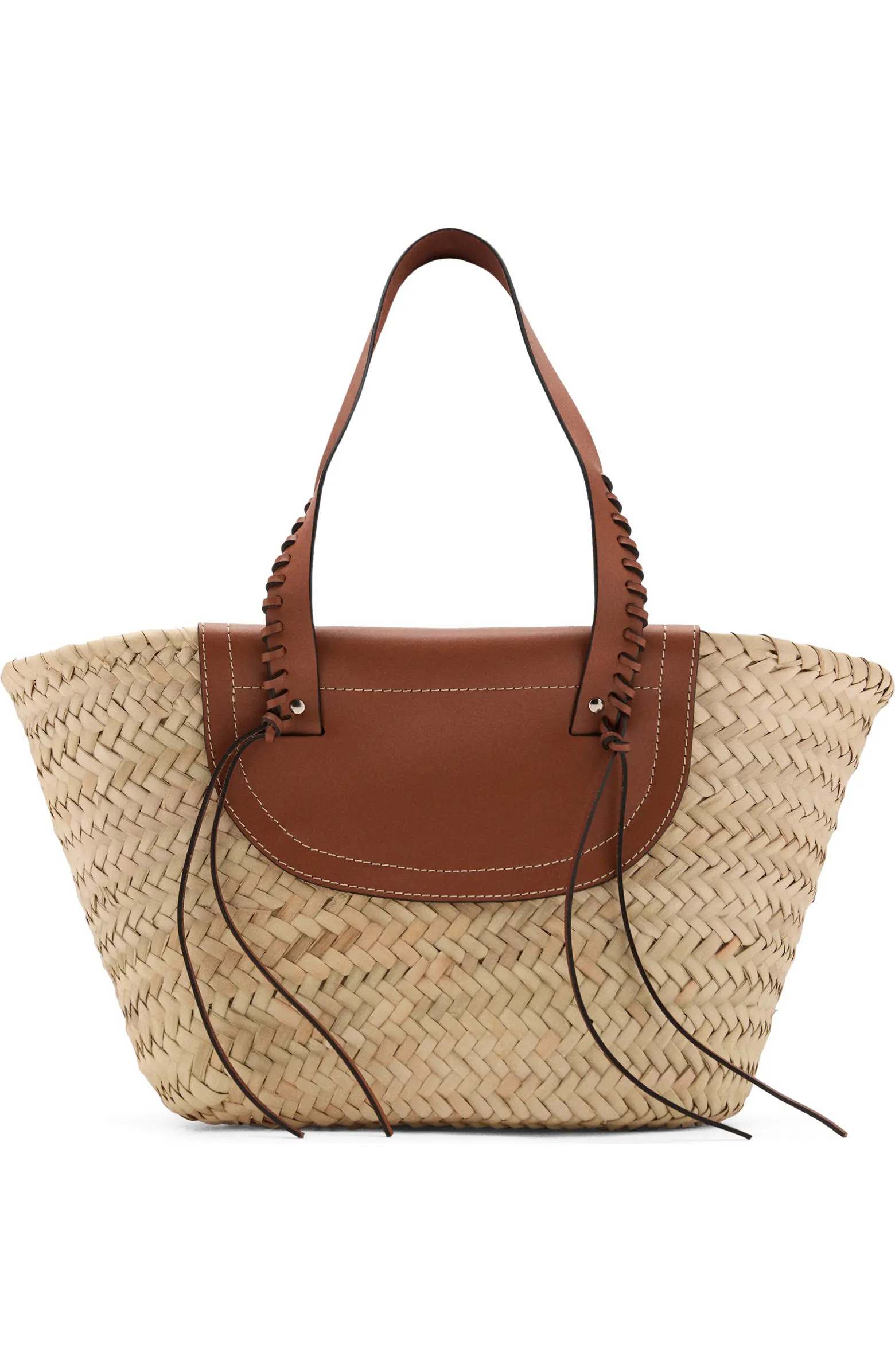MANGO Large Straw Basket Bag | Nordstrom | Nordstrom