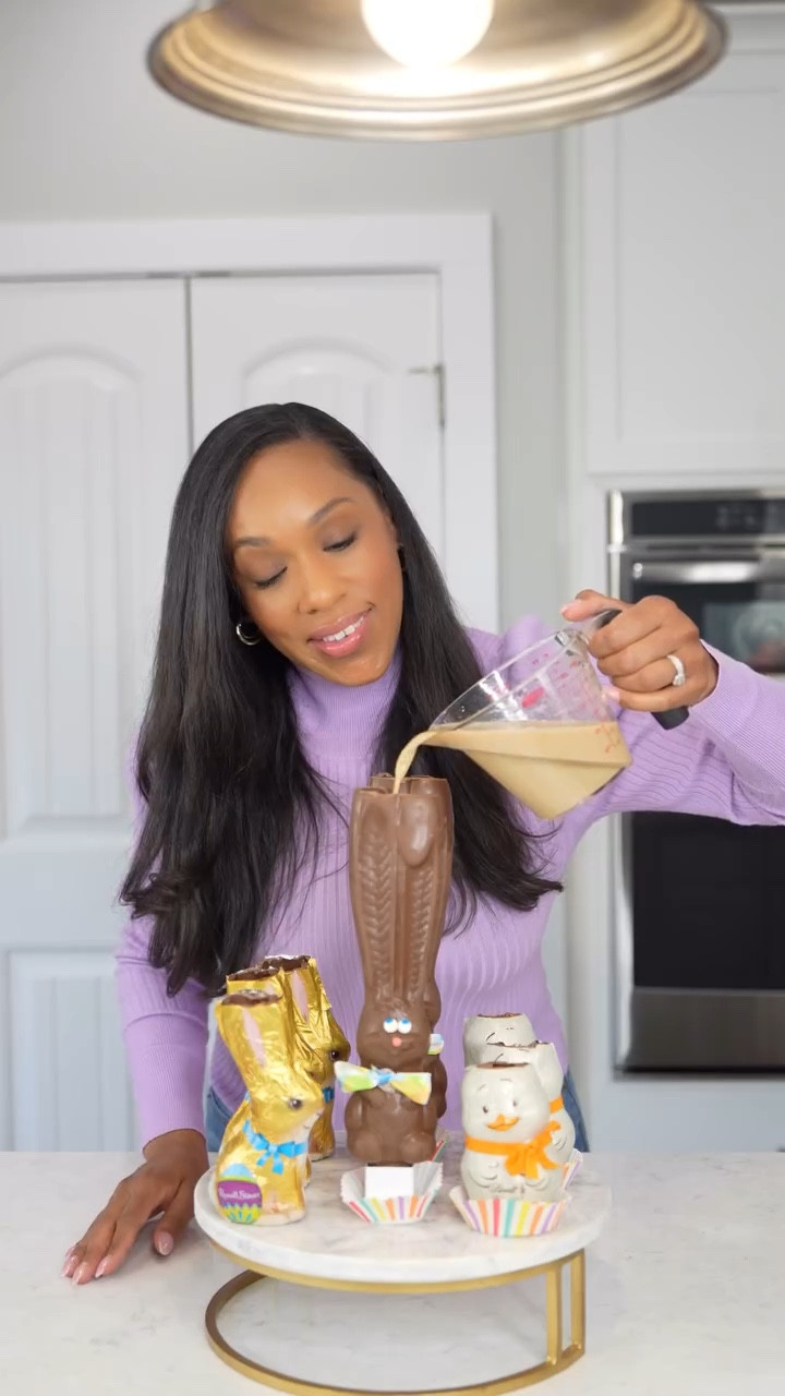 Chocolate Bunny Martini🐰💐 I made these last year and had to bring them back.

This is a festive drink for Easter Brunch or a perfect drink to have while the kids are busy with their Easter Egg Hunt. You can also use chocolate milk instead and give this to the kids!🐰💐🍫🍸

✨Save this post✨

Espresso Martini Recipe:

2 Oz Vodka
1/2 ounce of Bailey’s or coffee liquor like Kailua
1 Oz of Espresso (you can omit this if you want just a martini)
*Double or triple the recipe to make more*

Other items you will needs:

Whipped Cream
Sprinkles
Paper liners
Straws

✨Comment “Bunny” and I’ll send you the link to everything you’ll need to recreate this, including the different chocolates you can use. You can use a Bunny or Duck like I did, or you can use other options. (But not all Easter chocolates can be used-I linked the specific ones).

P.S. The chocolate will gradually start to melt (infusing the drink with chocolate flavor) so serve it on a paper liner to catch any potential drips from the chocolate melting. 

Enjoy!

#easterbrunch #easterdrinks #easterweekend #cocktails #easyrecipeideas

#LTKParties #LTKHome #LTKSeasonal