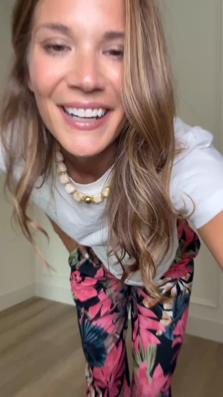 These tropical print pants are such a fun statement piece for summer. The bold colors instantly brighten up a simple white tee or tank, and the lightweight fabric keeps them comfortable even on the hottest days. Wearing a medium tall and I love that they’re long enough for us tall girls.

Tropical print pants, wide leg pants, tall girl pants, colorful summer outfit, statement pants, vacation outfit, lightweight pants, resort wear, Amazon fashion, casual summer style, StangandCo

#LTKootd #LTKSeasonal #LTKTall