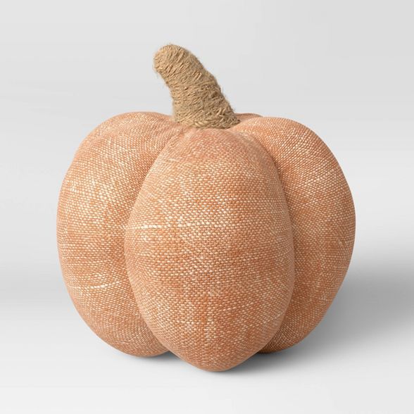 6&#34; x 6&#34; Fabric Pumpkin Figurine Orange - Threshold&#8482; | Target