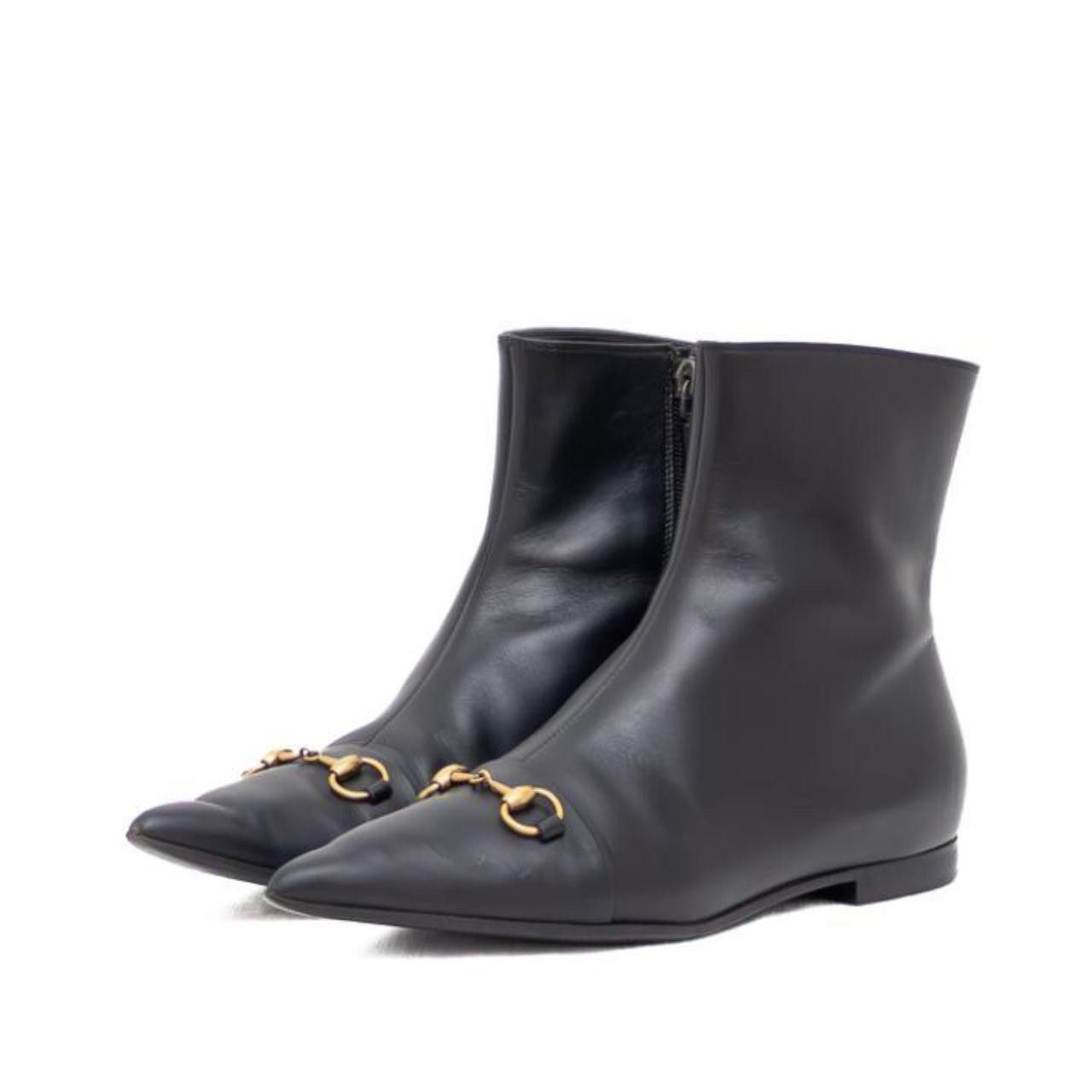 Gucci Women's Ankle Boots - Black - US 7 | Depop US