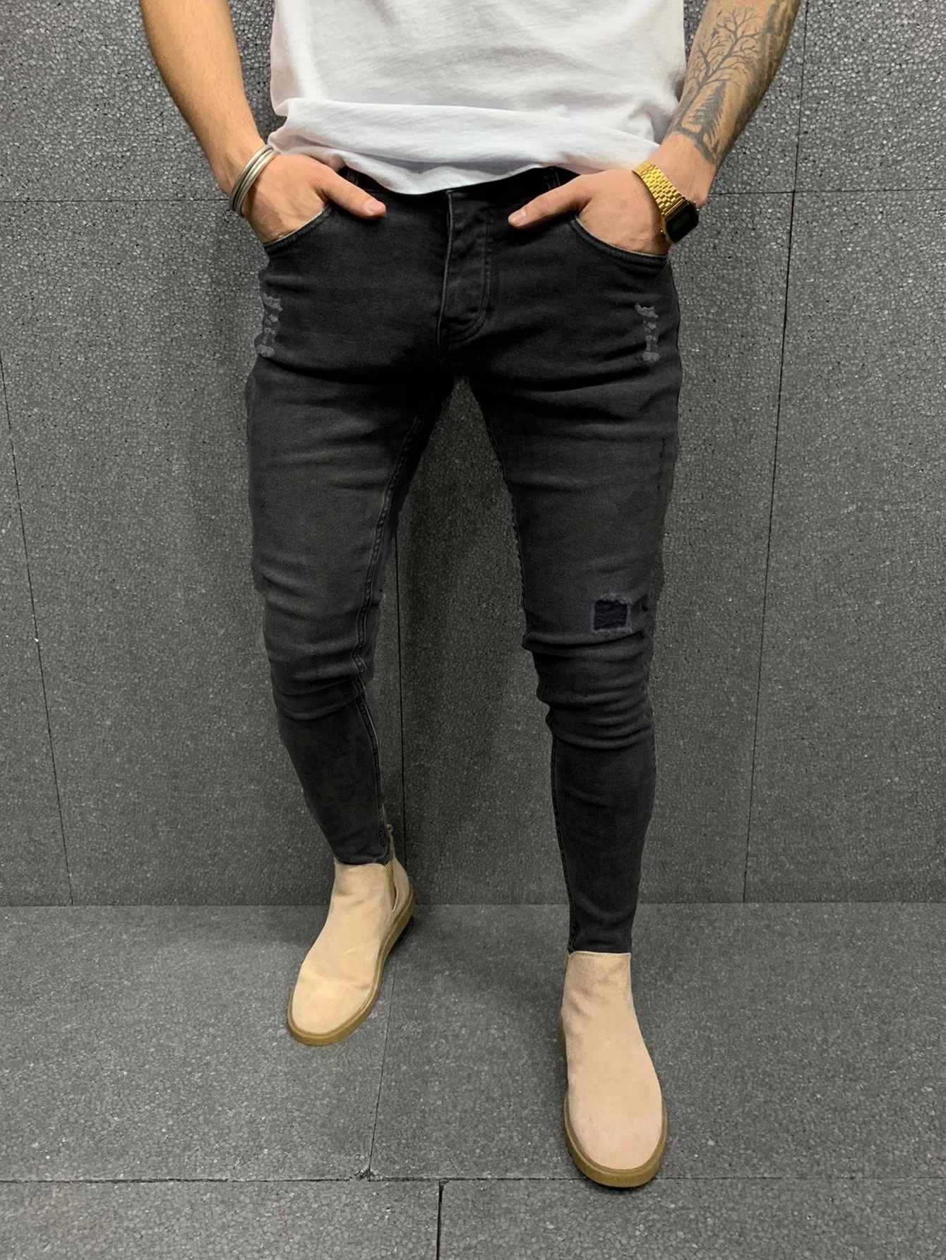 Men Ripped Skinny Jeans | SHEIN