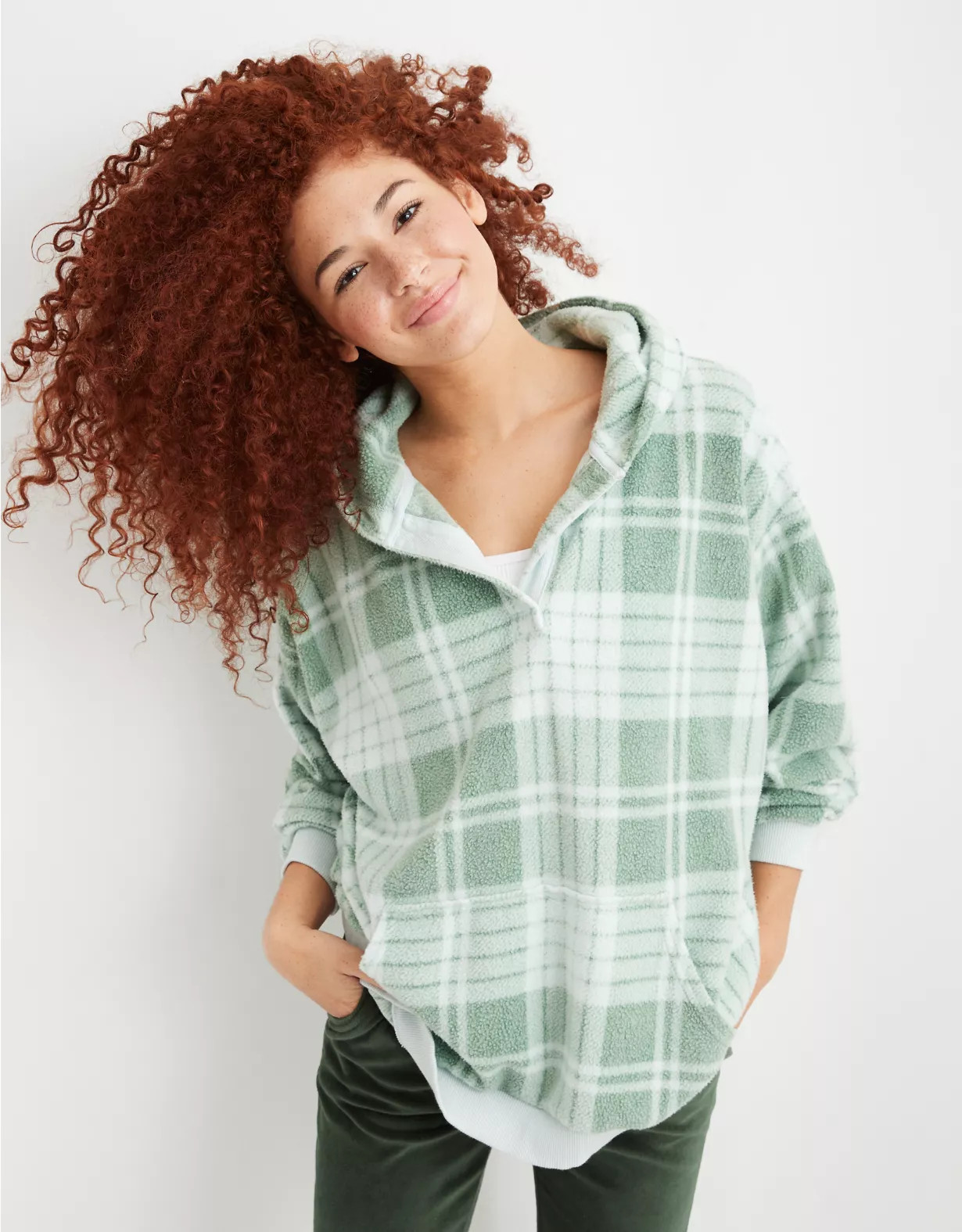 Aerie Snowed-In Fleece Hoodie | American Eagle Outfitters (US & CA)