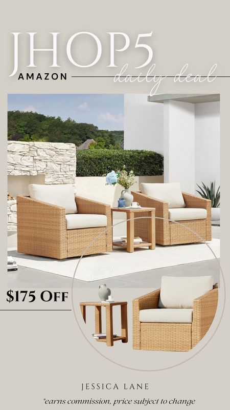 Amazon Daily Deal, save $175 on this 3 piece wicker patio  furniture set Wicker patio furniture, patio chairs, outdoor living, Amazon home, Amazon patio find, Amazon deal, Amazon home

#LTKhome #LTKSeasonal #LTKsalealert