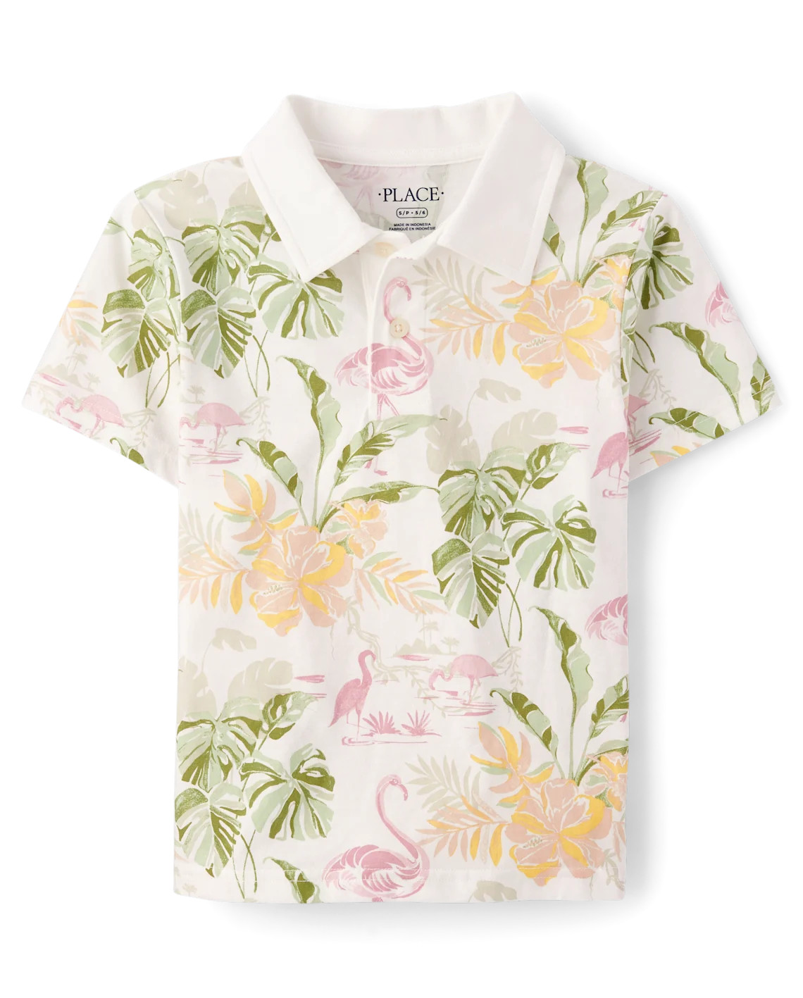 Boys Matching Family Tropical Polo - white | The Children's Place