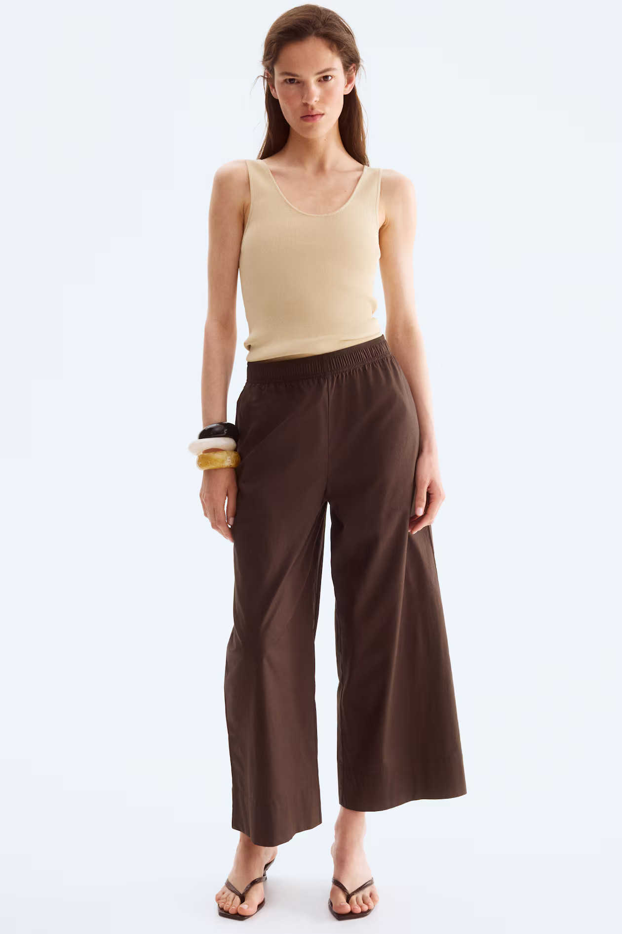 Ankle-Length Cotton Pants | H&M (US + CA)