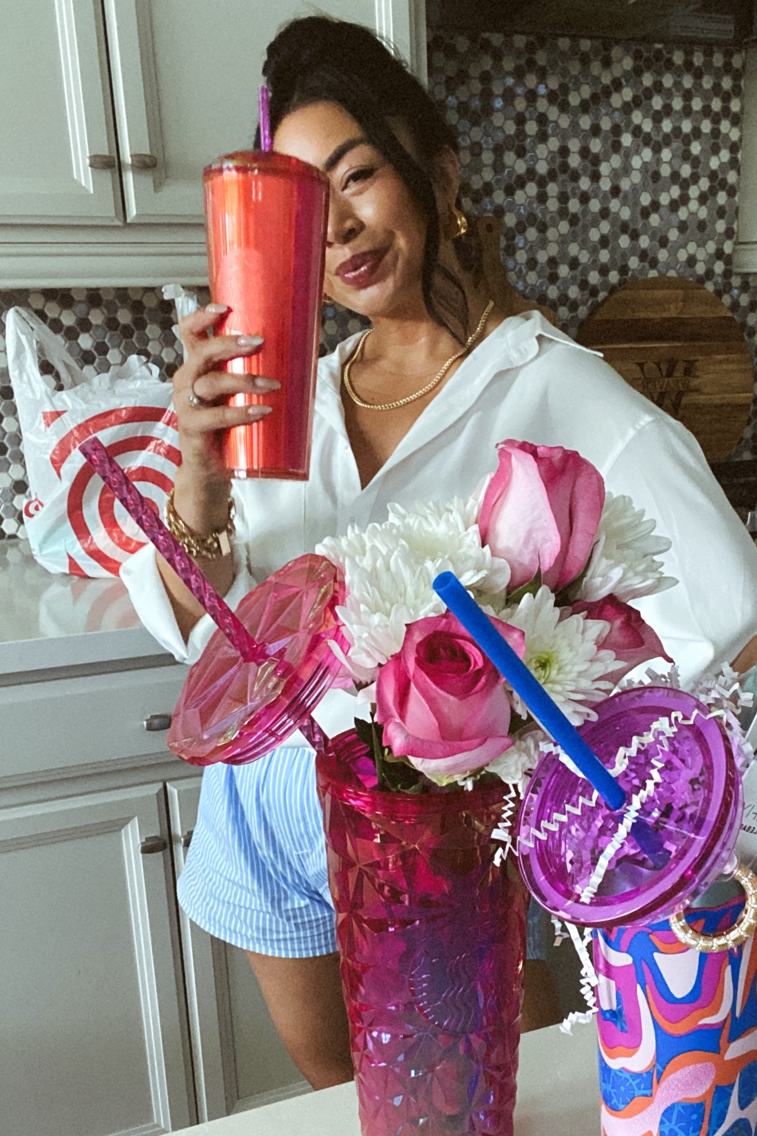 #Ad Come with me to go do 2 of my favorite things this morning! Head into Starbucks Cafe` In Target and shop for gifts! I grabbed some of the newest @starbucks drinkware to put together gifts for our new teachers. I can't believe back to school is already right around the corner! I really love these new drinkware colors and designs. Yes I sure did grab one for myself too! Which design is your favorite and when do your kids start school?! @Target #TargetPartner #Starbucks #Target

https://www.target.com/c/starbucks/-/N-5cofw?fndsrc=tmntga&cpng=PTID3&medID=6394114950&cid=138451856706&clkid=34edc614Nc3a511eb809742010a246edc&lnm=81938&afid=LTK&ref=tgt_adv_xasd0002&btn_ref=srctok-5abb4a9bf49d4a9fn 

#LTKBacktoSchool #LTKOver40 #LTKFindsUnder50