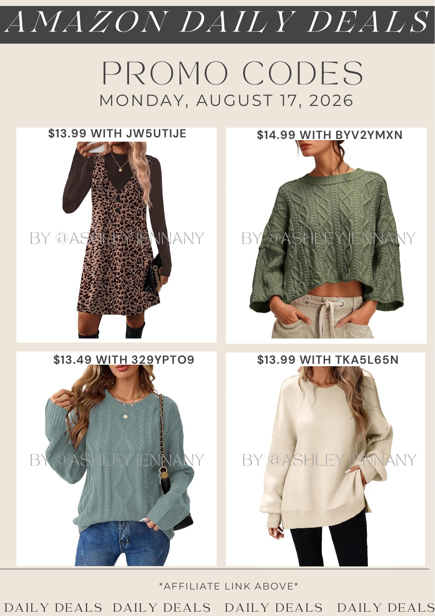 Amazon deals

#LTKSaleAlert #LTKMidsize #LTKSeasonal