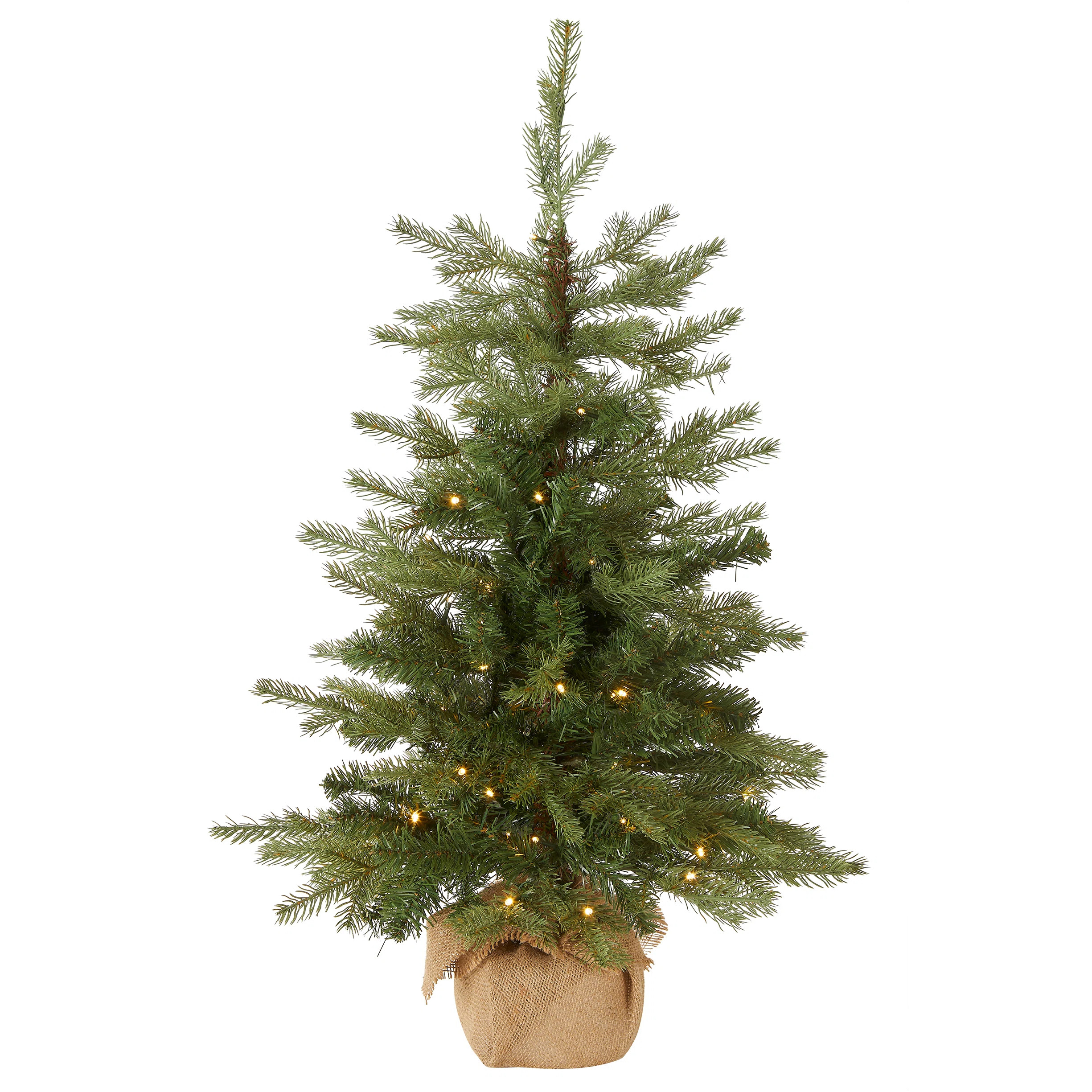 3ft. Nordic Spruce Tree with LED Lights | Wayfair North America