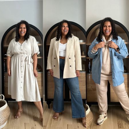 Parting with @walmart to share three neutral looks that will take you into spring. #walmartpartner #walmartfashion 

I sized up in the Jean shirt for a really oversized fit. Everything else I’m wearing is true to my size (xxl)


#LTKplussize #LTKfindsunder50 #LTKstyletip