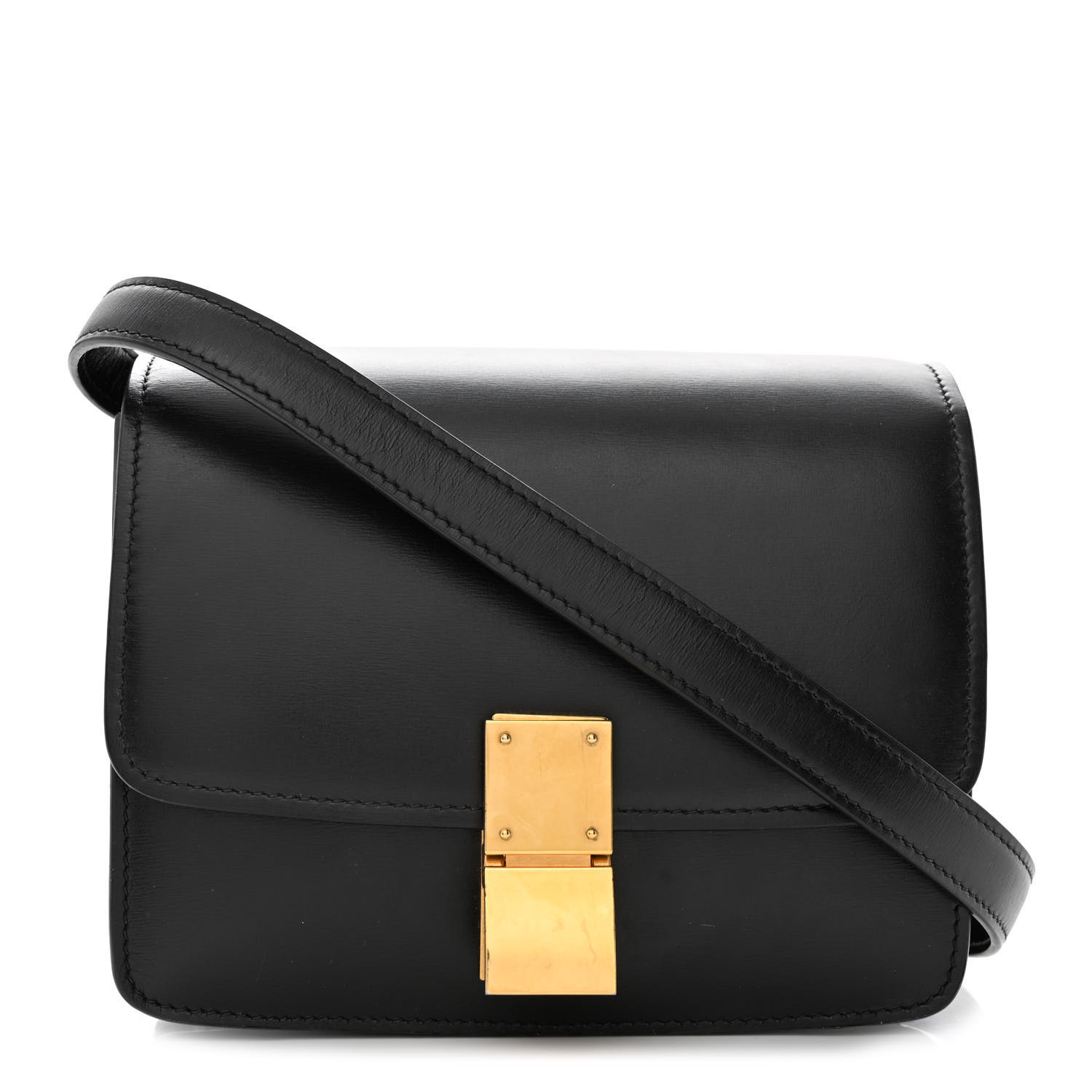 Box Calfskin Small Classic Box Flap Bag Black | FASHIONPHILE (US)
