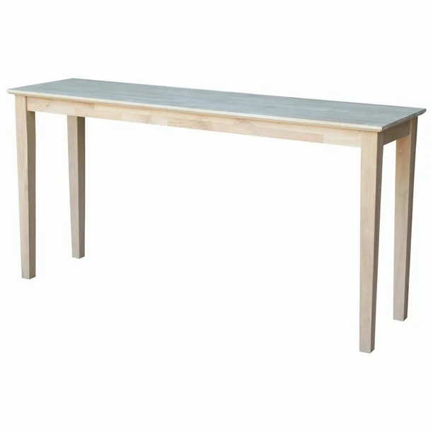 International Concepts Shaker Console Table, Unfinished - Walmart.com | Walmart (US)