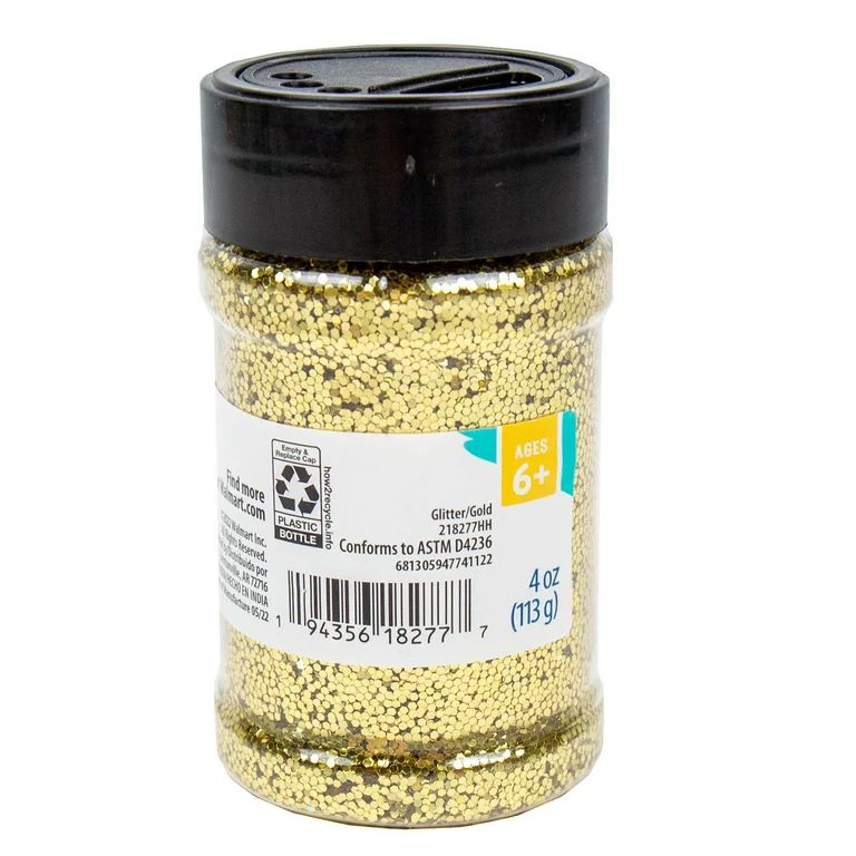 Hello Hobby Gold Glitter Shaker, 4 oz. | Walmart (US)